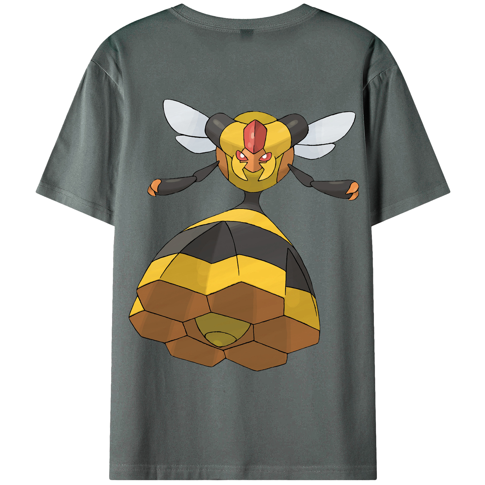 （画像用） ポケットモンスター Pokémon 綿100％ メンズ半袖Tシャツ（バックプリント） 通気性